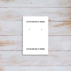 Jewelry Card 4x3 Inches Plain Printed Glossy Card