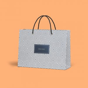Custom Text Shopping Bags