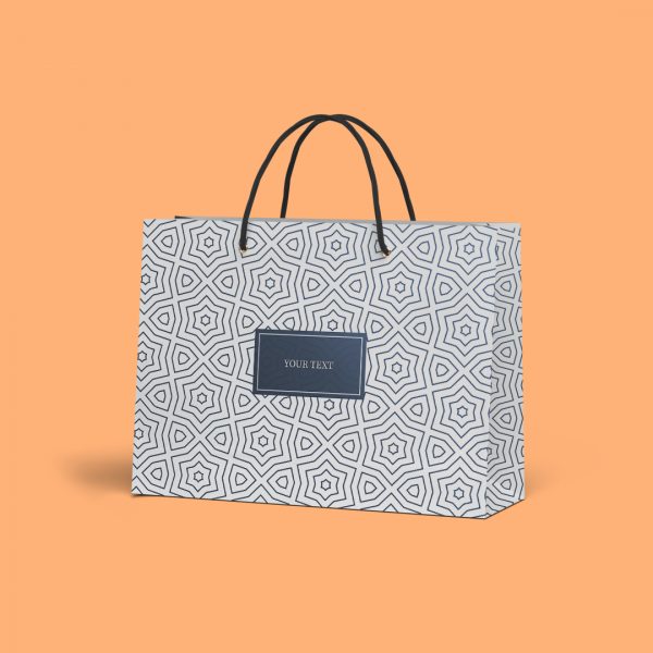 Custom Text Shopping Bags
