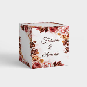 Floral Pattern Wedding Bidh Box