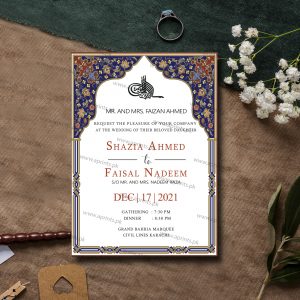 Classic Borders Wedding Invitation Card