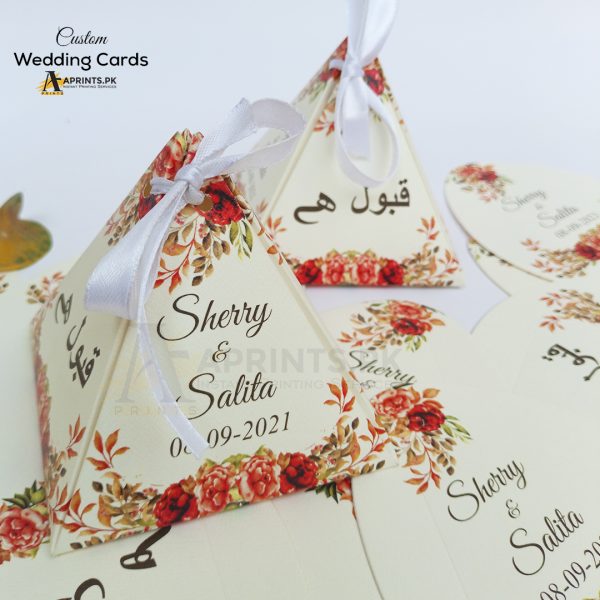Orange floral themed Bidh Box - Image 2