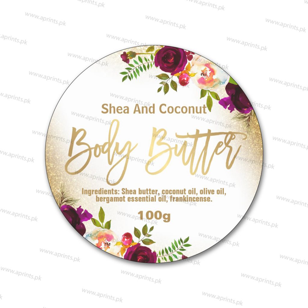Gold Maroon Floral Wedding Sticker - Customized Printing Services ...