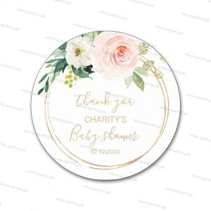 Announcement Floral Sticker