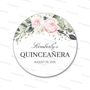 Couple Date Floral Sticker