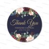 Blue Floral Sticker