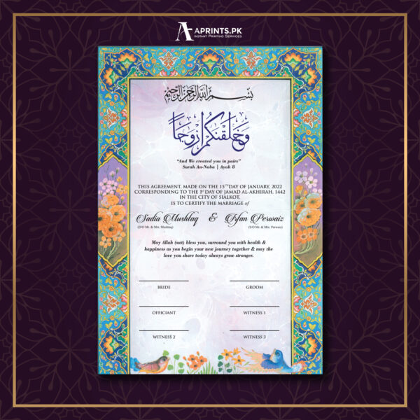 Nikkah Poster Turqiush Old