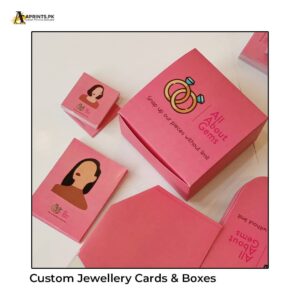 Card Material Jewelry Box 4.5x4.5x1.5 Inches