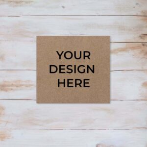Kraft Brown Square Stickers