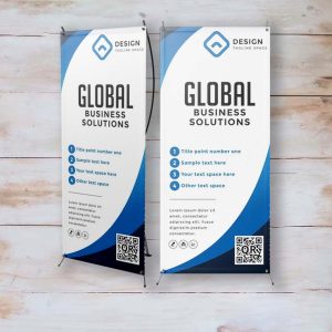 X Stand Banner Flex Standee - Display Stand