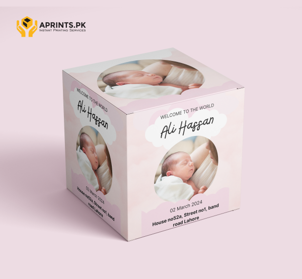Baby Pictured Pink Box