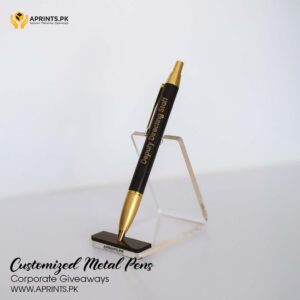 Gold Phoenix Black Metal Pen