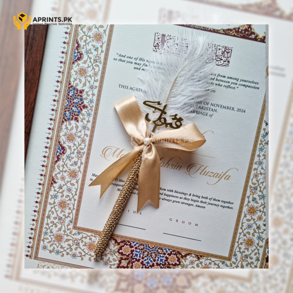 Nikkah Pen - Feather with Qubool Hai