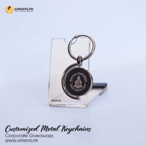Metal Keychain Round Side