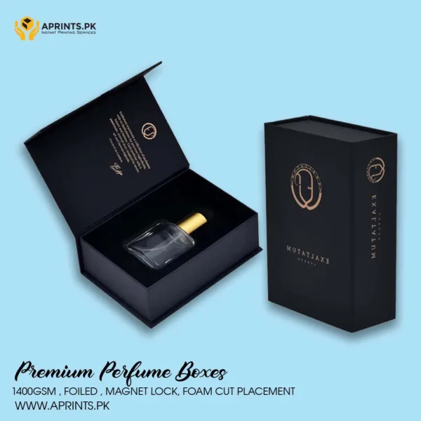 Perfume Box Packaging Hard Magnet Lock - Image 2