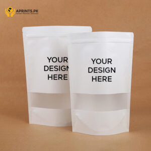 White Standup Pouches